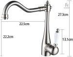 Robinet de cuisine au style rétro pour une décoration authentique