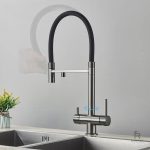 Robinet de cuisine design avec douchette intégrée