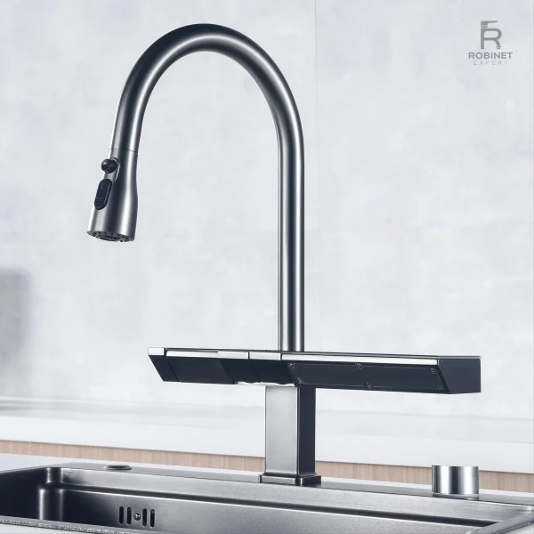 Robinet de cuisine avec fonction extensible