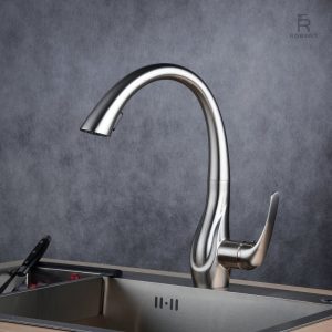 Douchette extractible pour robinet de cuisine en inox