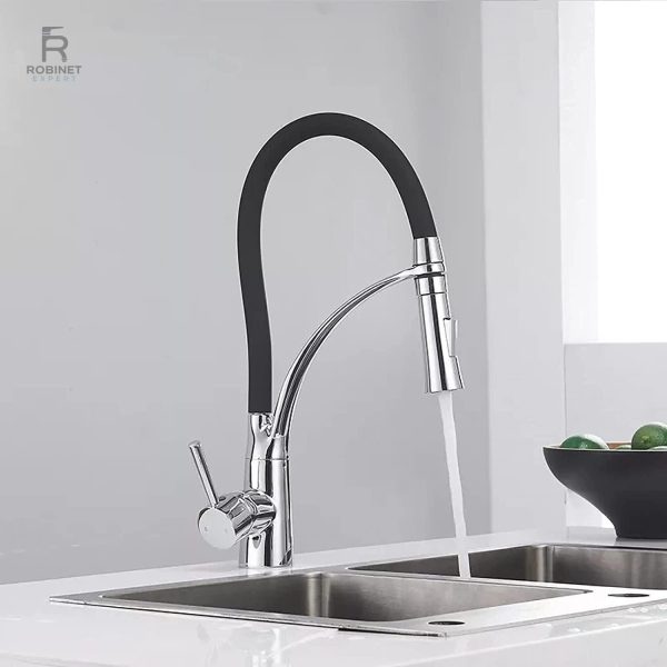 robinet-de-cuisine-douchette-flexible-1 Robinet de cuisine avec douchette flexible