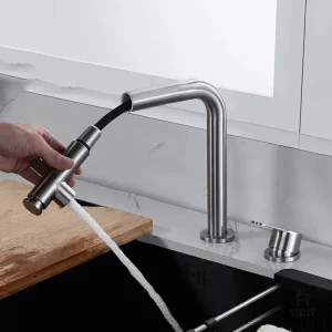 Robinet cuisine avec douchette pratique et élégante