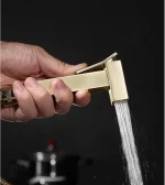 Douchette or pour robinet de cuisine au design moderne