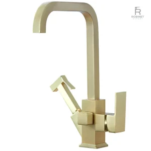Robinet or avec douchette, parfait pour votre cuisine