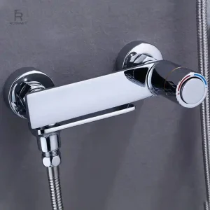 Robinet de douche mural avec douchette intégrée
