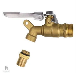 Robinet de jardin compact, idéal pour petits espaces verts