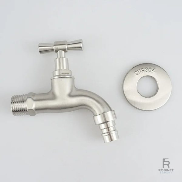 Robinet extérieur en métal, design élégant