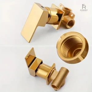 Robinet lavabo cascade au design contemporain