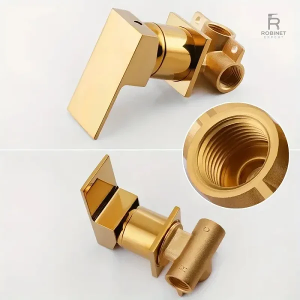Robinet lavabo cascade au design contemporain