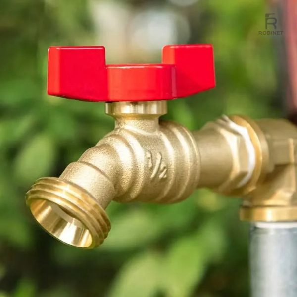 Robinet d'extérieur, design en laiton pour usage extérieur