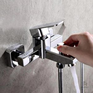 Robinet mural pour douche, finition élégante et pratique