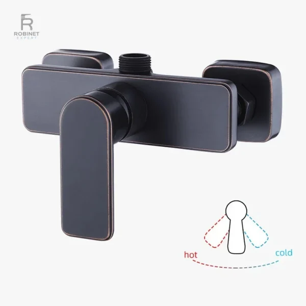 Robinet mural pour douche, design fonctionnel et esthétique