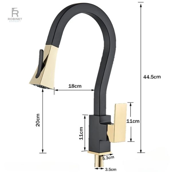 Robinet en laiton pour cuisine, alliant esthétisme et robustesse