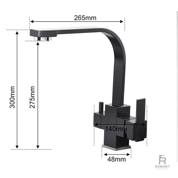 Robinet design pour une cuisine contemporaine