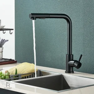 Robinet cuisine robuste pour évier