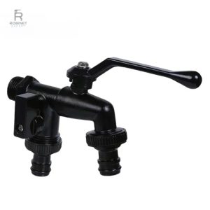 Robinet extérieur antigel noir pour protection hivernale