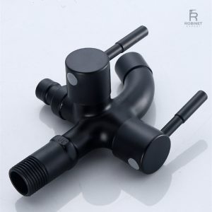 Robinet extérieur noir pour jardin