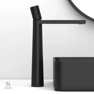 Robinet lavabo design moderne en finition chromée