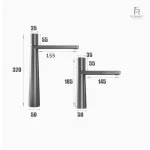 Robinet lavabo chromé, parfait pour un décor moderne