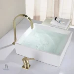 Robinet de lavabo en laiton finition brillante