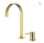 Robinet lavabo en laiton avec design moderne