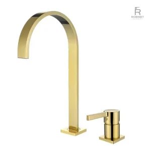 Robinet lavabo en laiton avec design moderne