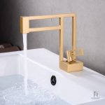 Robinet lavabo avec levier facile à utiliser