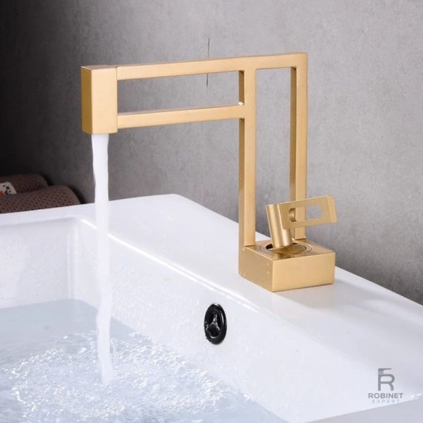 Robinet lavabo avec levier facile à utiliser