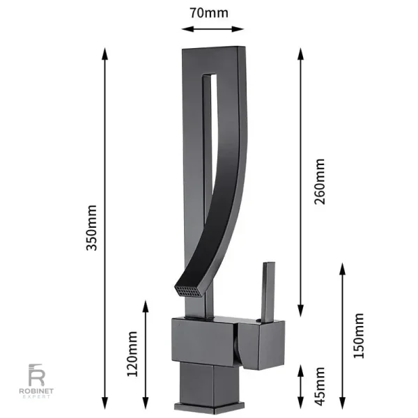 Robinet lavabo unique pour un aménagement moderne