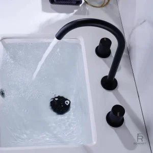 Robinet noir pour un style moderne dans la salle de bain