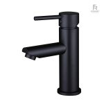 Mitigeur de lavabo élégant en finition noire