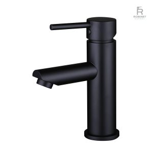 Mitigeur de lavabo élégant en finition noire