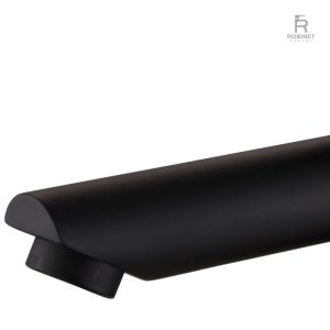 Robinet noir à levier unique pour lavabo