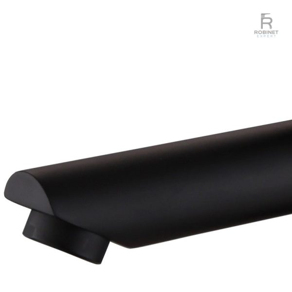 Robinet noir à levier unique pour lavabo