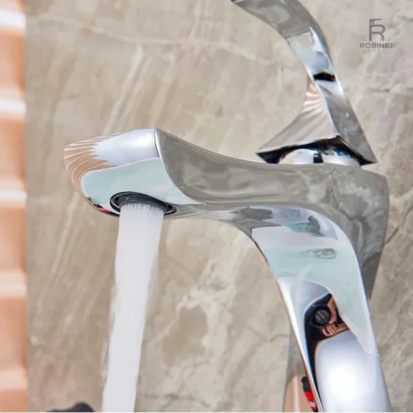 Robinet lavabo avec ergonomie optimale