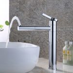 Mitigeur lavabo à bec rotatif design moderne