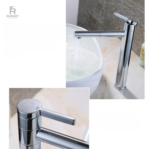Robinet de salle de bain Zenith avec finition chrome