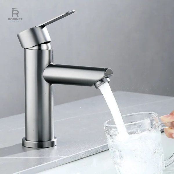 Mitigeur de salle de bain finition chrome