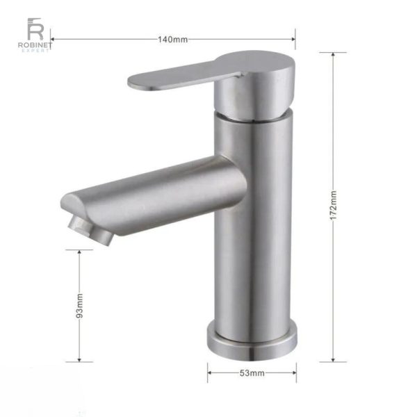 Robinet chrome pour salle de bain moderne et fonctionnel