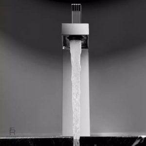 Robinet salle de bain chrome, style contemporain et fonctionnel