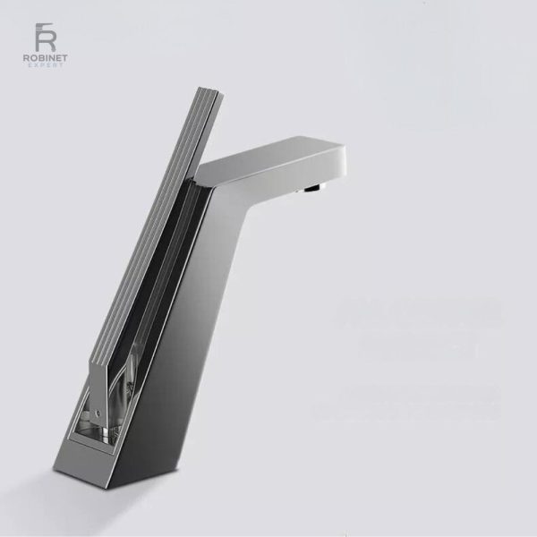 Robinet mitigeur salle de bain, finition brillante et durable