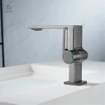 Robinet salle de bain finition gunmetal