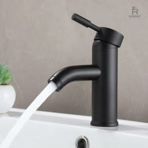 Robinet Mitigeur Salle de bain Noir Mat