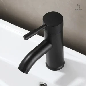 Robinet de salle de bain au design mat