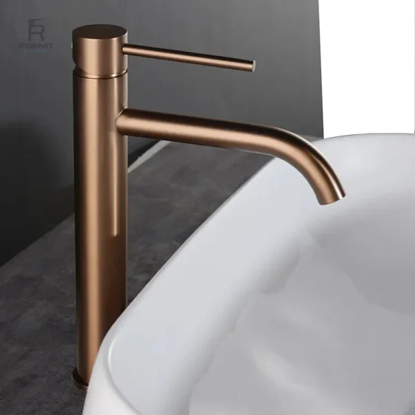 Mitigeur de bain en finition or rose