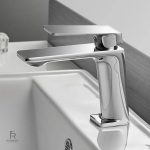 Robinet mitigeur chrome pour salle de bain