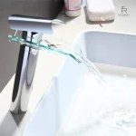 Robinet mitigeur vasque cascade moderne pour salle de bain