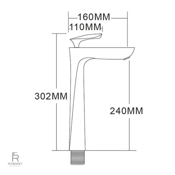 Mitigeur vasque au design intemporel