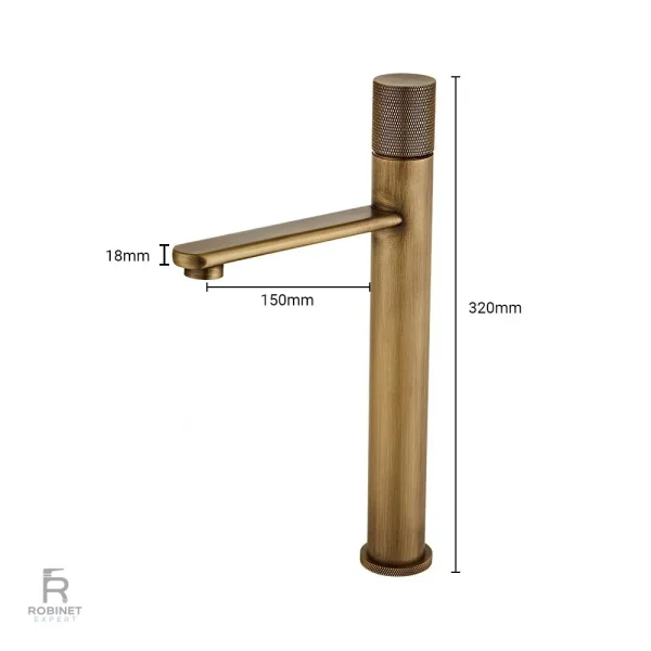 Robinet en Bronze pour Vasque Élégante