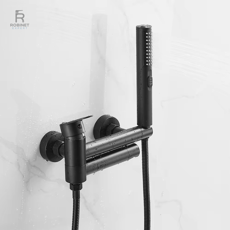 Robinet mural baignoire monotrou moderne et élégant